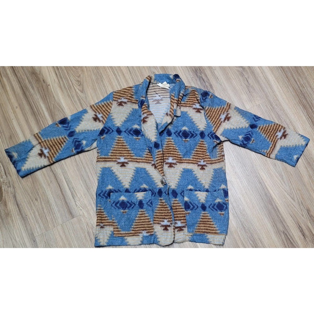 Vtg Jeans Wear Native Southwestern Aztec Blazer Jacket